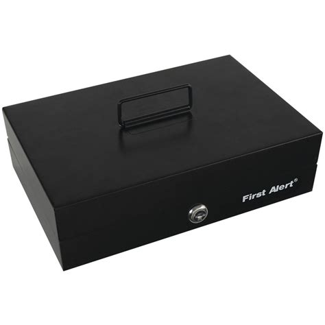 First Alert Steel Cash Box with Money Tray 3026F 